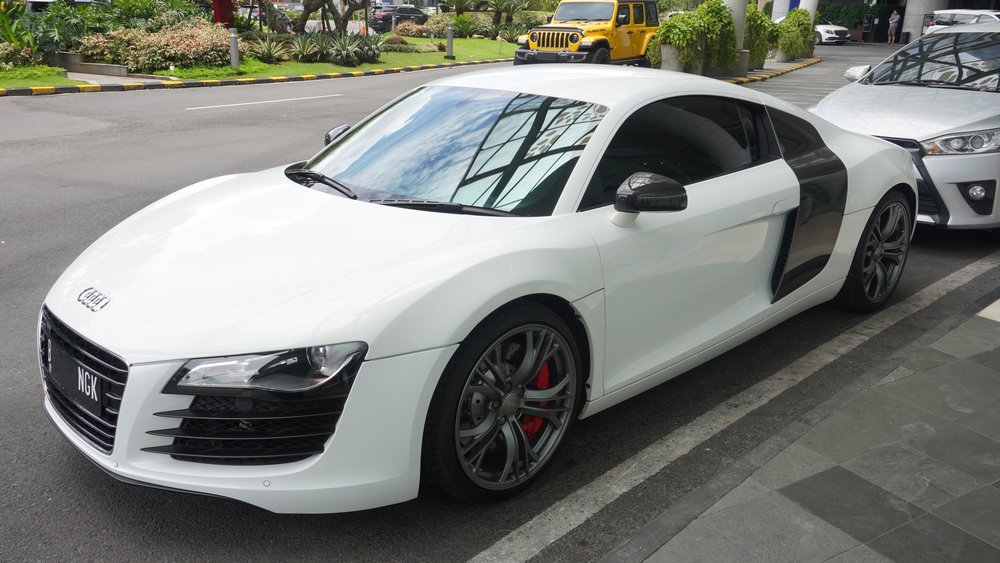 white audi